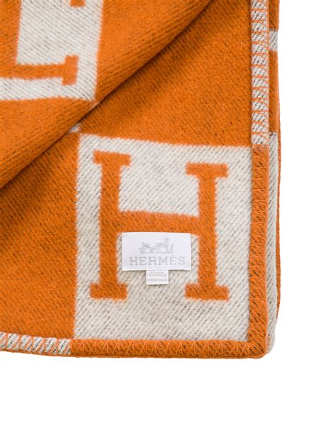 etsy hermes blanket|hermes orange throw blanket.